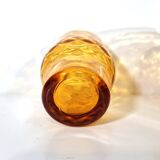 6 Vintage advertising glass signed on the reverse PERNOD SA in amber color