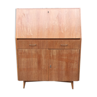 Secretary vintage oak compass feet with 2 drawers and 2 doors.