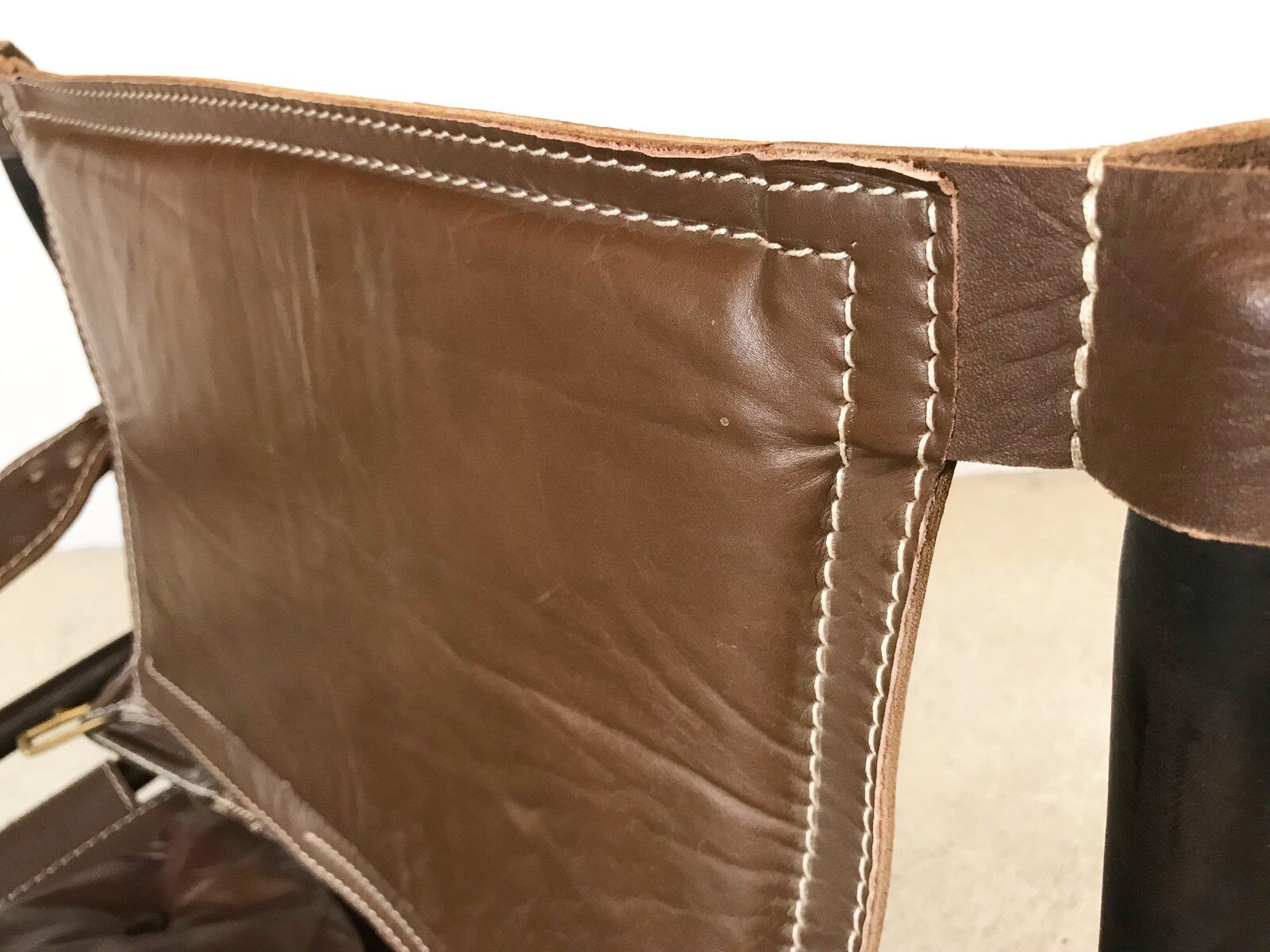 Model Sirocco leather safari chair by Arne Norell, 1960s