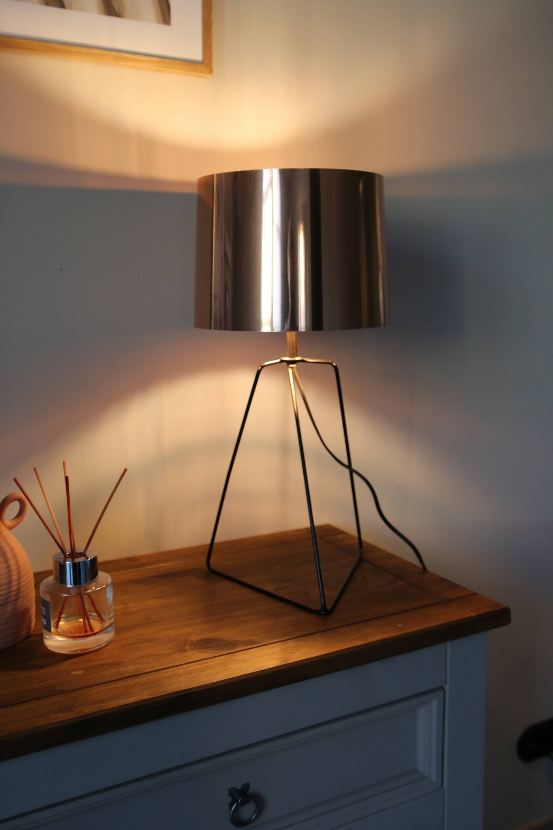 Lampe à poser design industriel, Cuivre et Métal