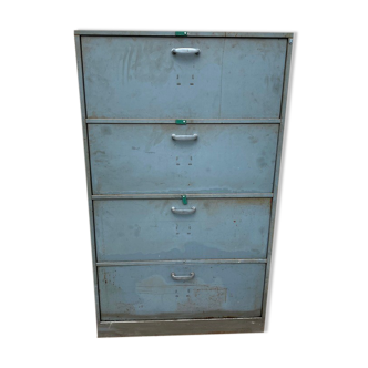 4-door storage cabinet swivel valves industrial locker metal brand 1950s