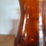 Amber glass pitcher