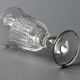 Vintage set of 4 hollow-ribbed tulip liqueur glasses