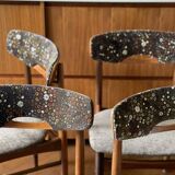Série de 4 chaises Johannes Andersen pour Samcom vintage