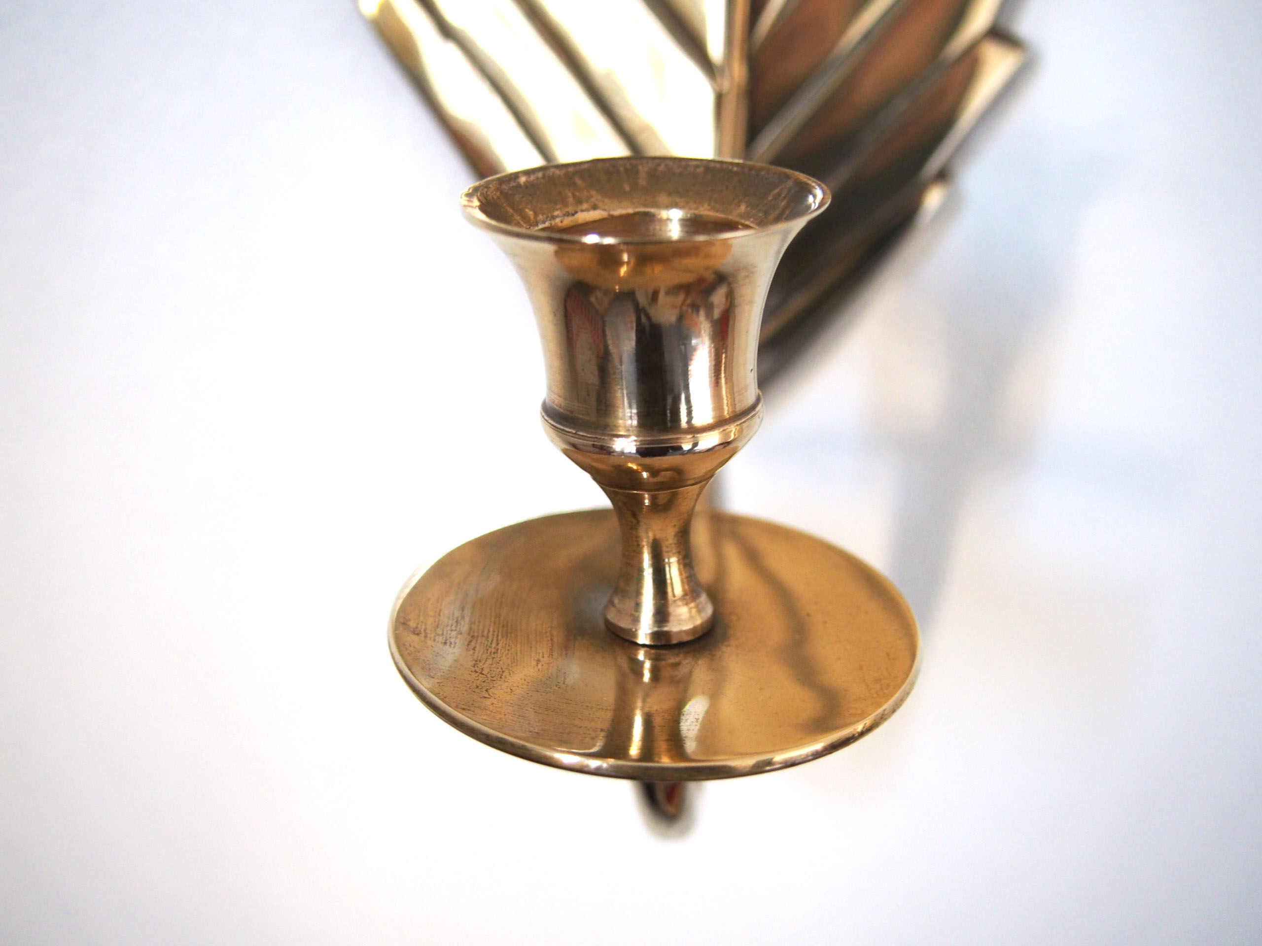 Candlestick sheet gold brass