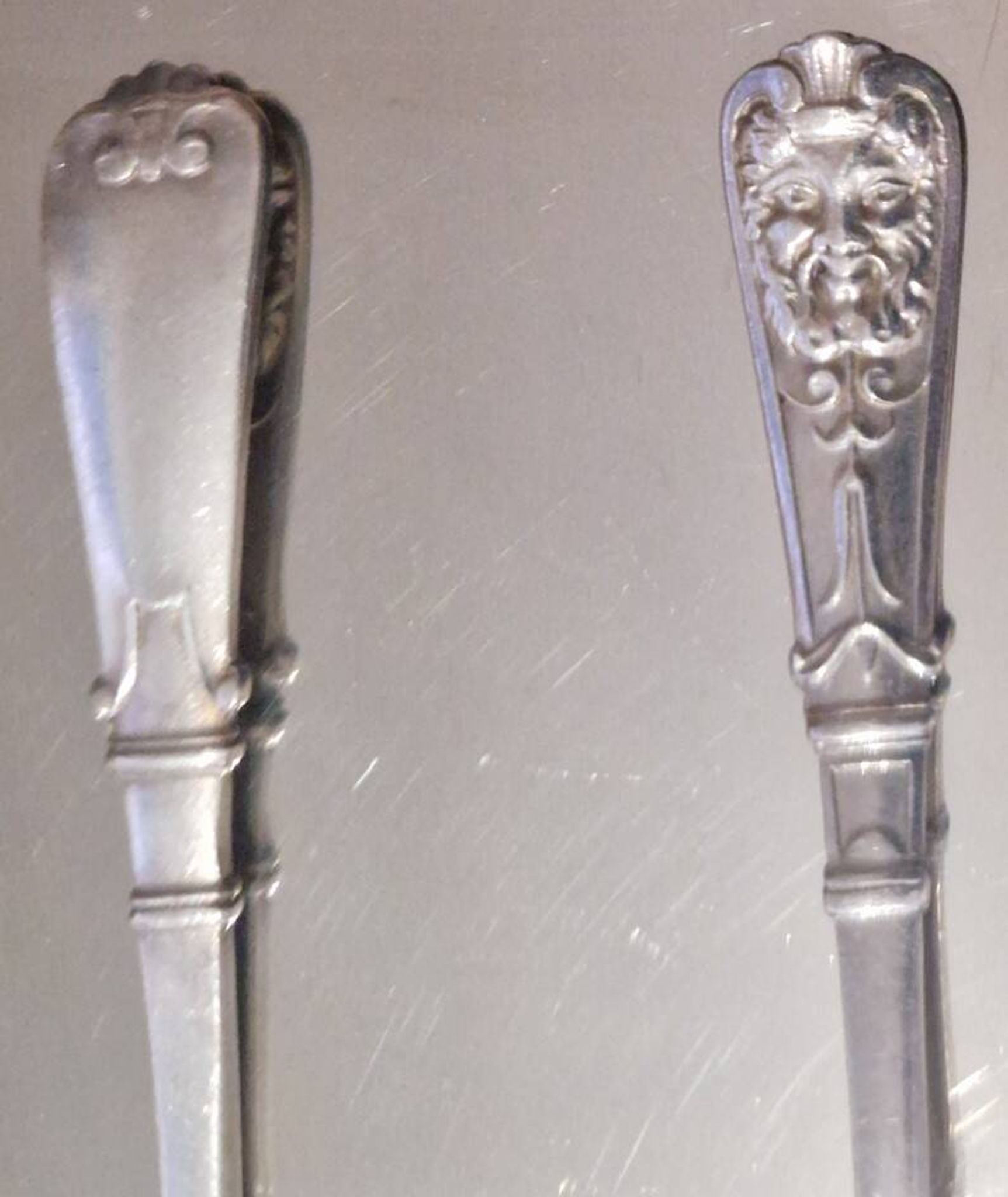 12 petites cuillères Christofle Marly métal argenté modèle mascaron