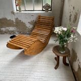 Deckchair bauhaus pine