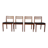 Danish Teak Dining Chairs, 1960s, Set of 4