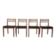 Danish Teak Dining Chairs, 1960s, Set of 4