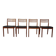Danish Teak Dining Chairs, 1960s, Set of 4