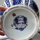 Large covered vase Boch Holland Royal Sphinx in Delft blue earthenware.