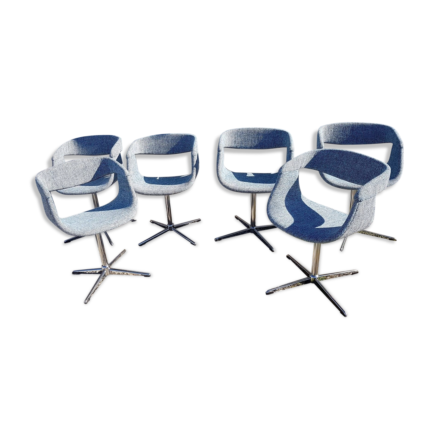 Series of 6 armchairs 1960