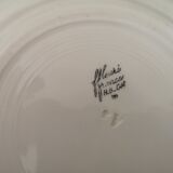 Set of Hbcm floral plates France