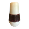 Vase en céramique blanc et rouge