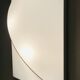 Square wall light with white fabric diffuser, Italy 70s