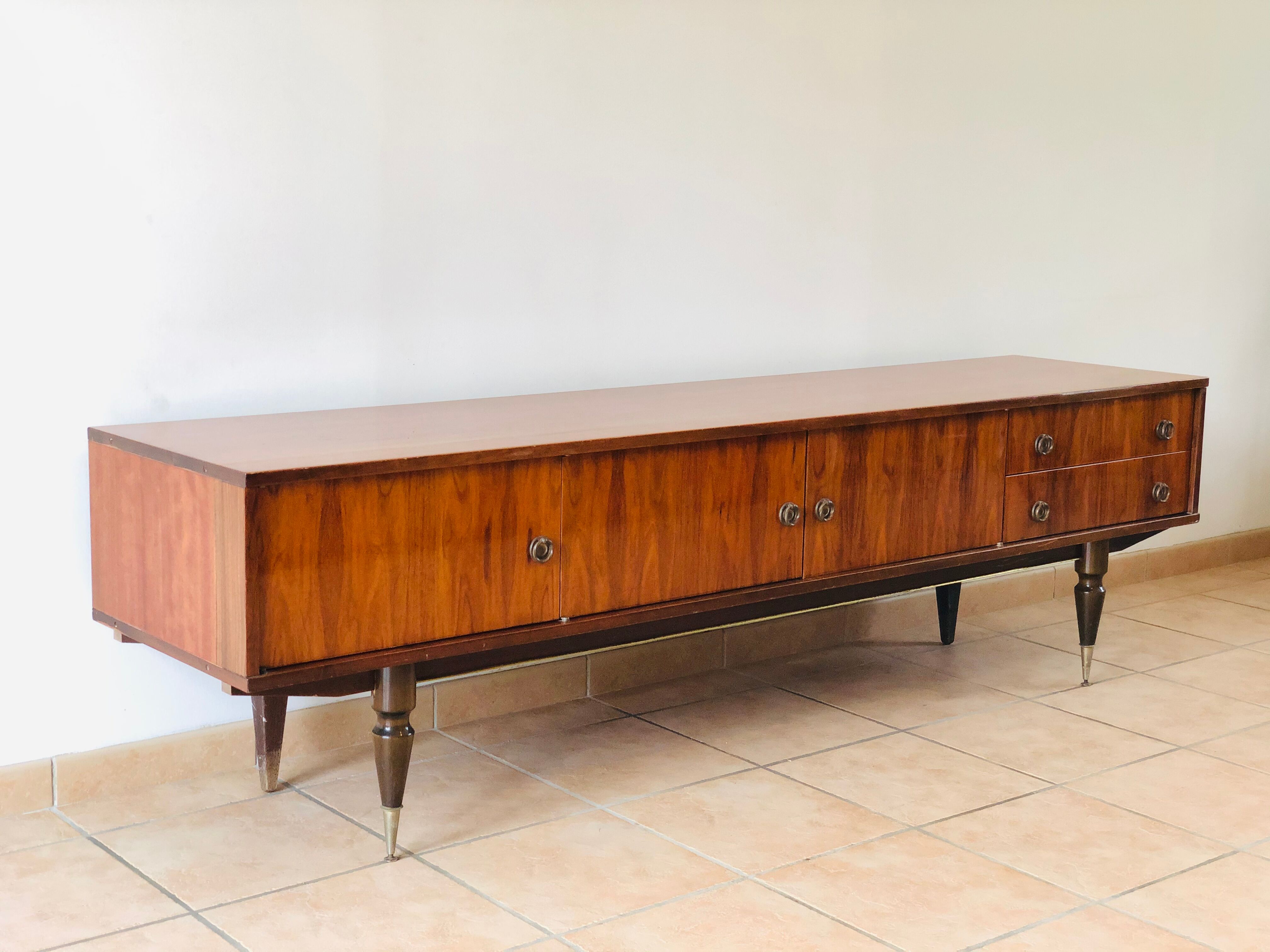 Vintage rosewood low sideboard 1969