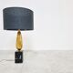 Lampe de table vintage français maïs années 1970