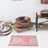 Handmade Faded Color Turkish Door Mat Rug