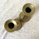 Pair of gilded brass candlesticks
