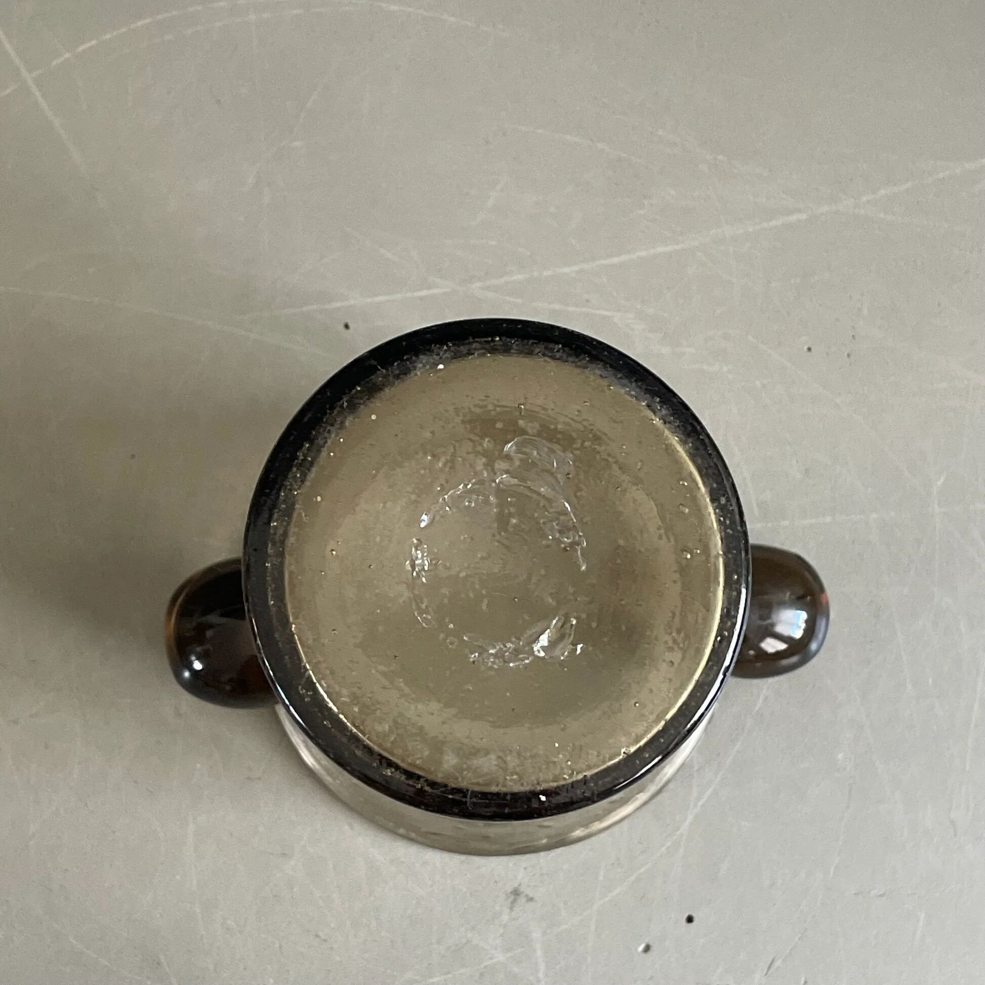 Smoked bubble glass set Bendor