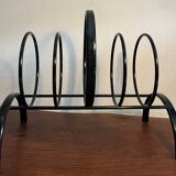 Metal magazine rack attributed to Charlotte Perriand