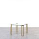 Hollywood Regency Brass and Glass Coffee Tables by Peter Ghyczy, Set of 2