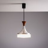 Sölken Leuchten pendant in aluminium and wood