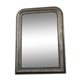 Louis Philippe silver mirror - 110 X 80 cm