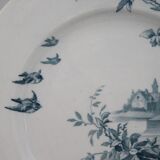 Assorted 3 dessert plates, terre de fer