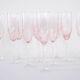 Set of Prosecco glasses, French design, 1970s, made in France
