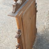 Neo classical baroque psyche mirror solid walnut
