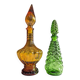 Pair of vintage Empoli style carafes from the 70s.