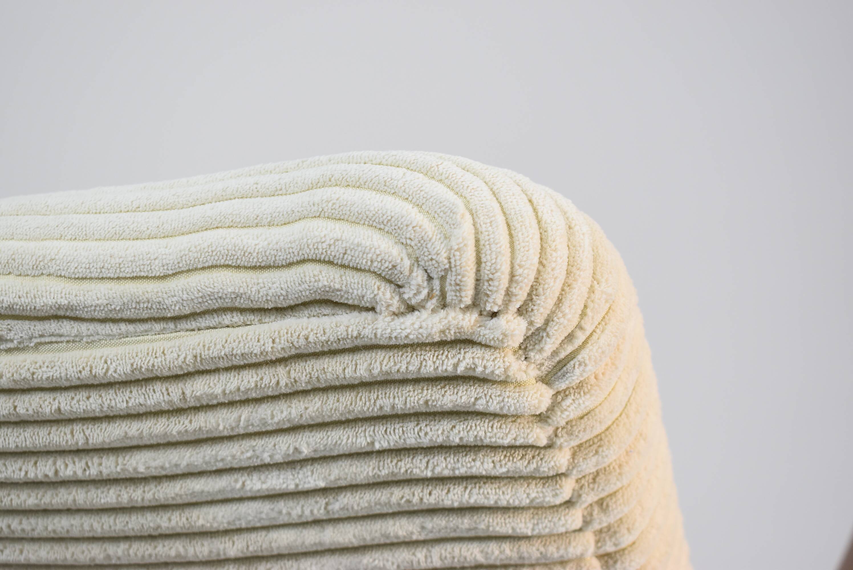 Fully restored vintage armchair by E.Homa, 1960s, beige cord