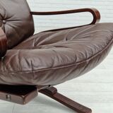 1970s, Norwegian design, Lounge chair model "Kengu" by Erde and Nordahl Solheim for Rybo Rykken