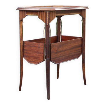 Wooden flap service, tea trolley, bar, living room furniture, vintage service, kitchen, decoration
