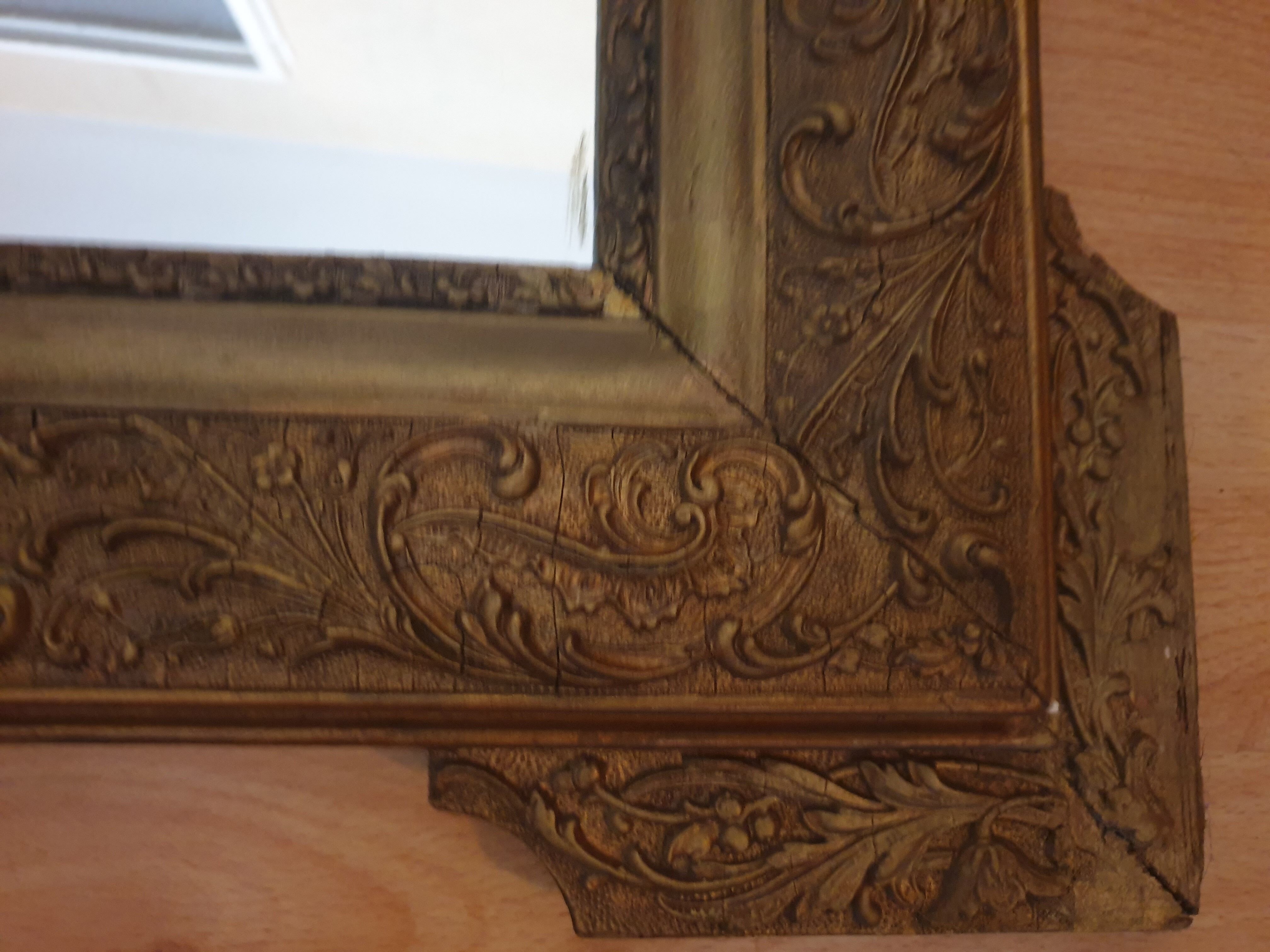 Large mirror Louis XV style of the nineteenth century