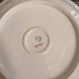 Large Deep Plate 29cm Salad Bowl Limoges Porcelain Blue Gold Betoule Legrand