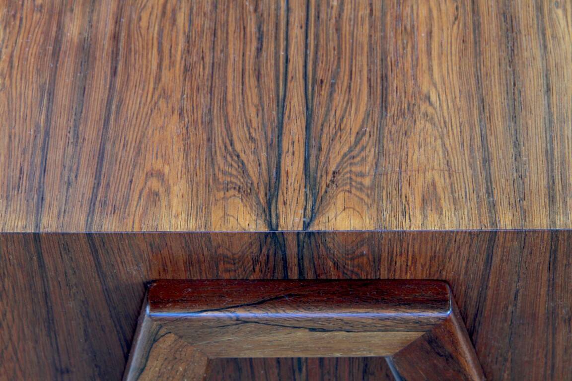 Vintage set of Danish rosewood bedside sewing nests attributed to Erling Torvits, 1960s