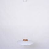 White Mid-Century Modern pendant model "Ufo" by Uno and Östen Kristiansson