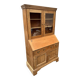 Showcase secretary with two bodies, English, in raw pine – around 1900