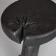 Solid wood sculptural side table, original contemporary design, logniture