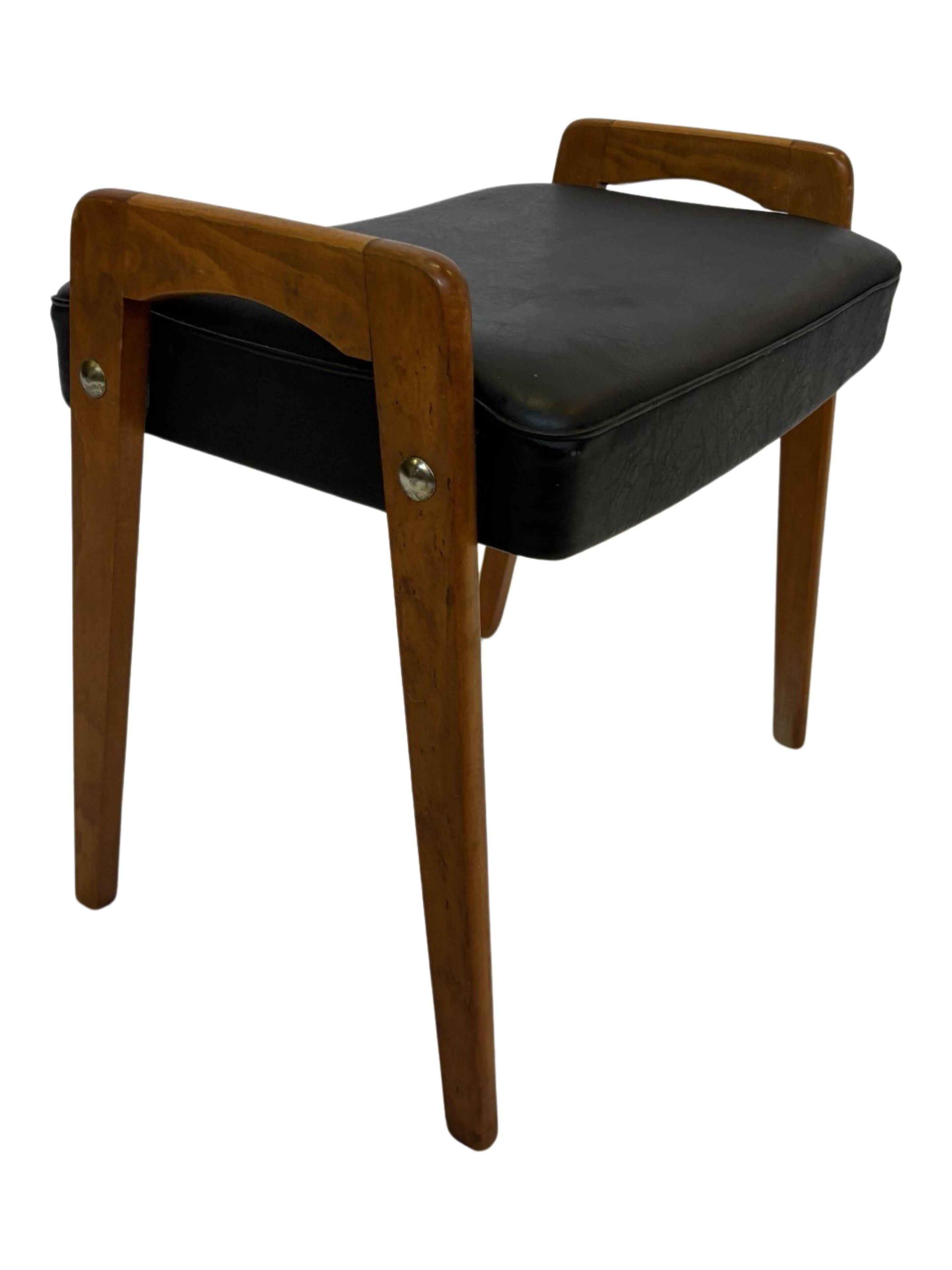 Vintage Footstool Ottoman Danish Design 1960s