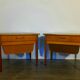 Pair of bedside tables "pelicans" in teak, norwegian 1960s