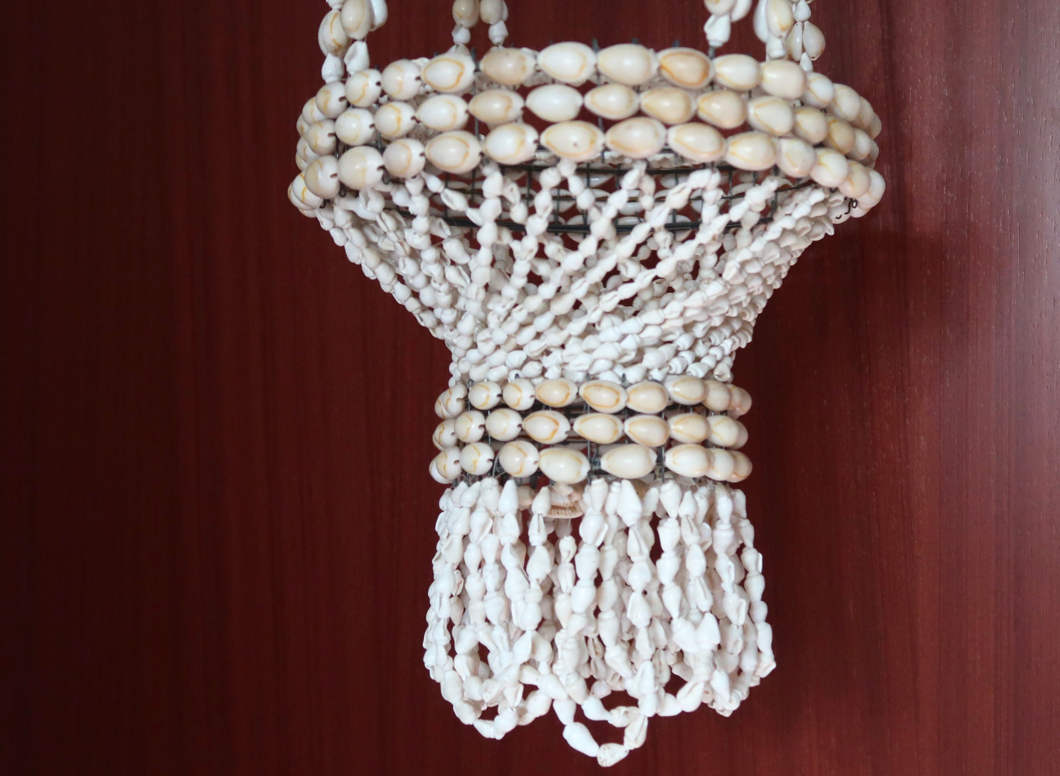 Shell pendant lamp or chandelier, 60s