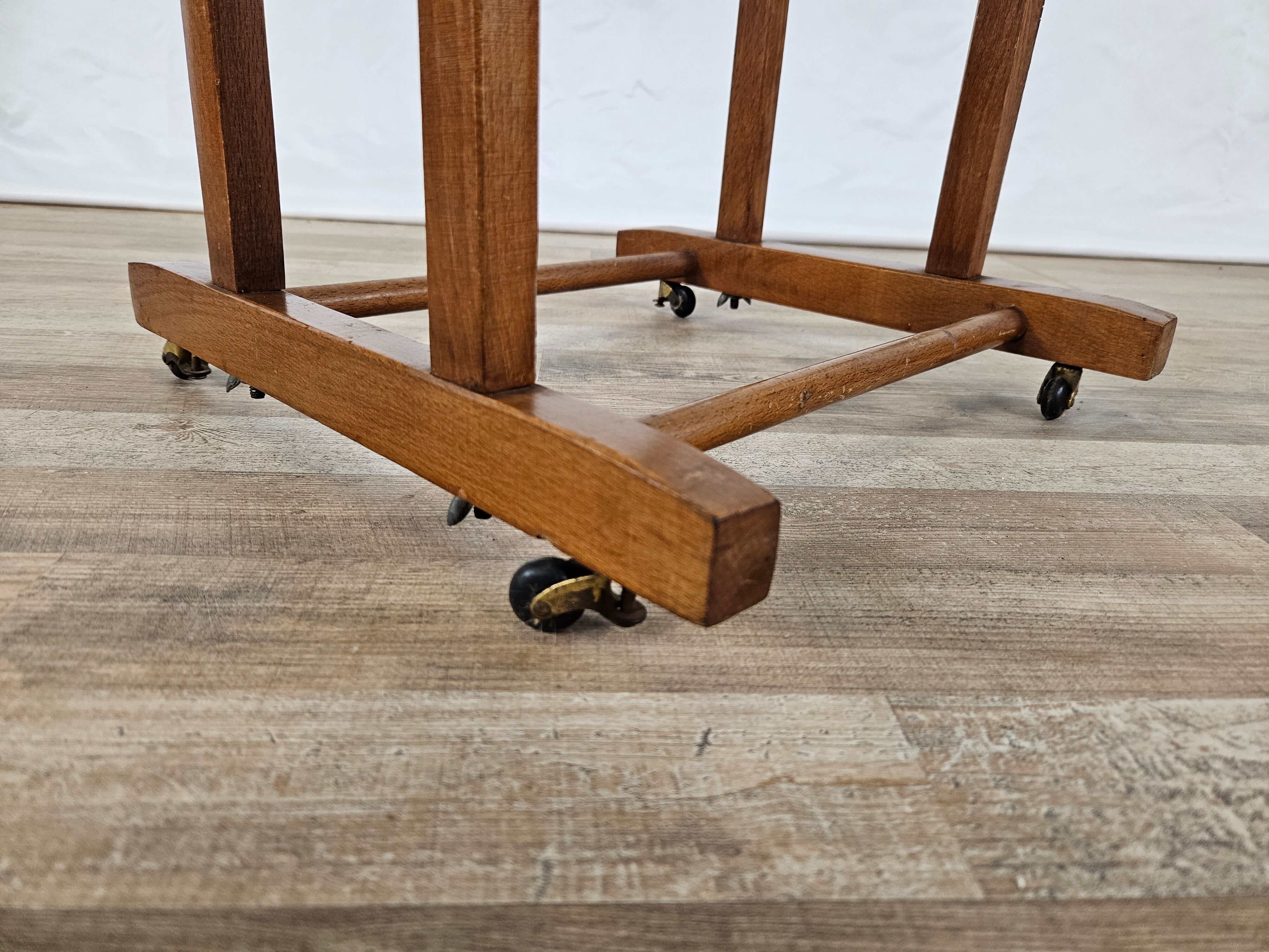 Valet vintage en bois années 1980