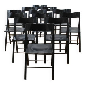 suite de 12 chaises design - pliantes