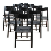 Suite de 12 chaises design pliantes