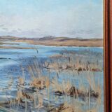 Tableau impressionniste scandinave, signé de 1922
