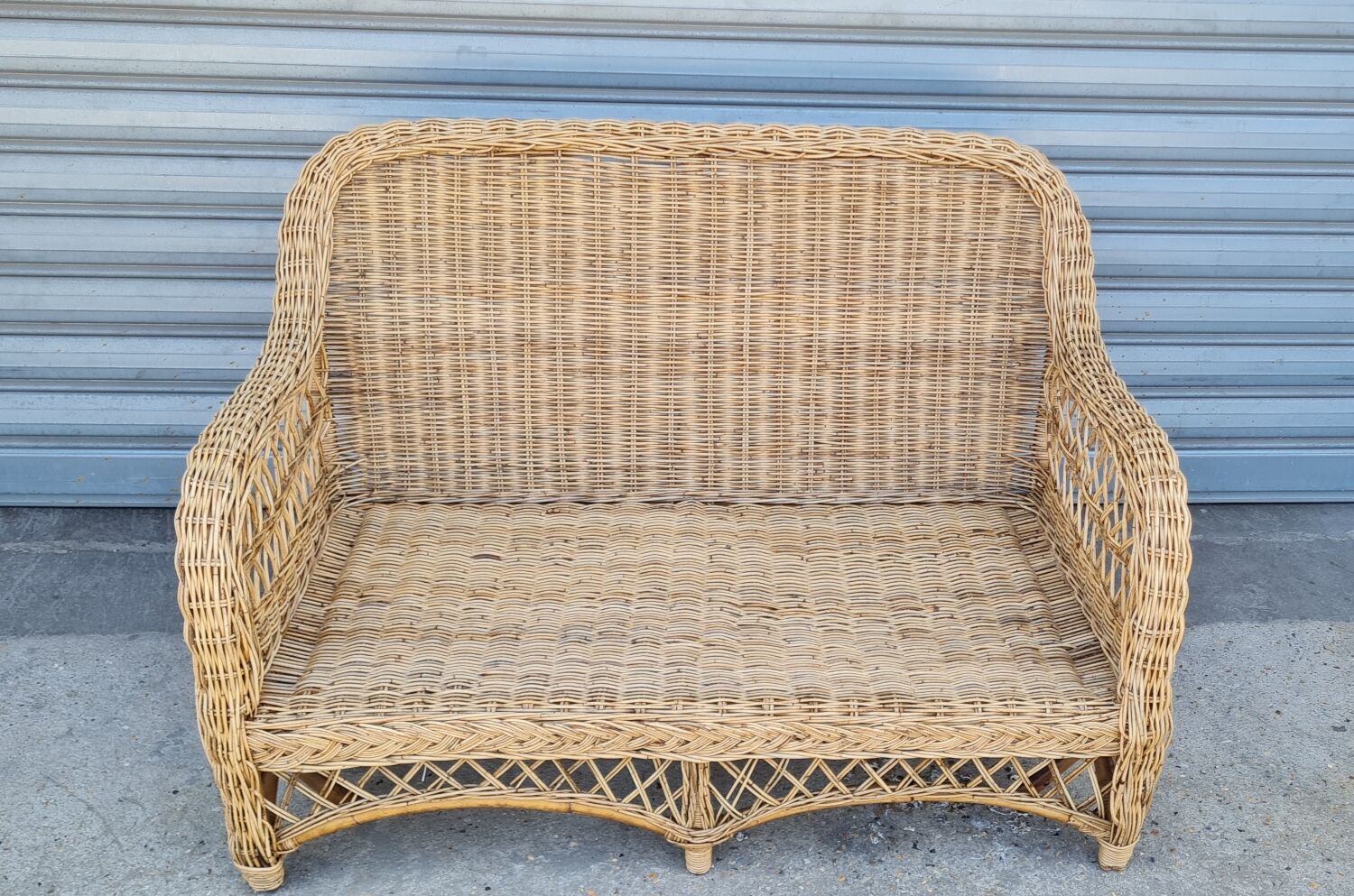 Rattan and wicker sofa 1960