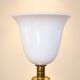 Art Deco table lamp "Mazda" – Faux wood & brass – 1930s